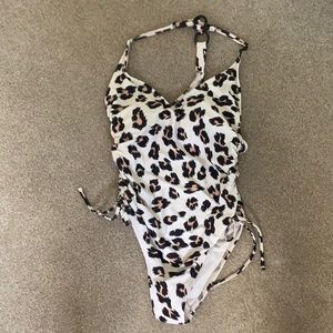 Leopard print one piece